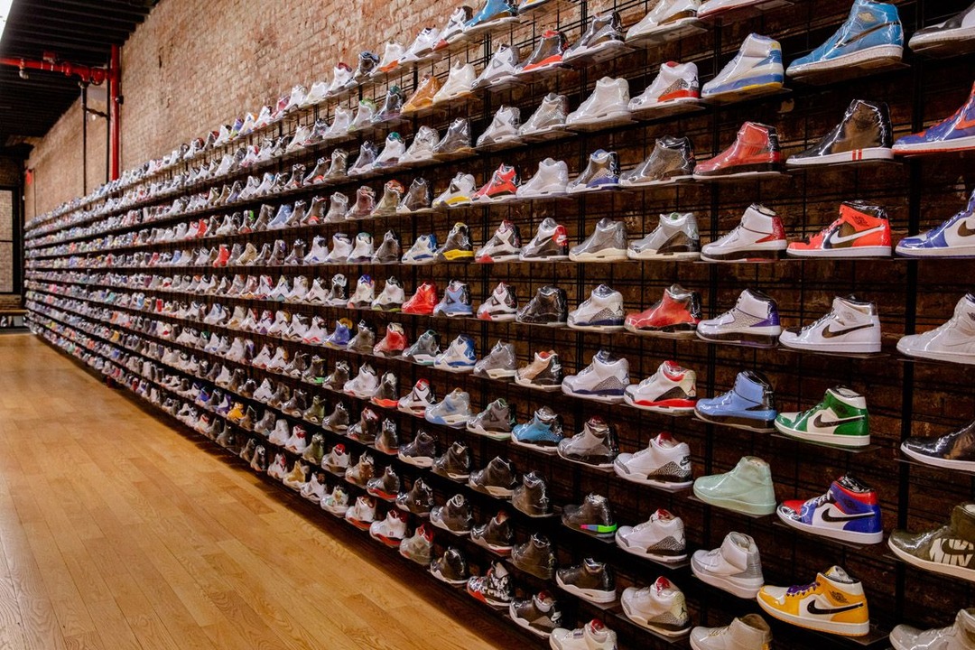 A shoe store from the inside
